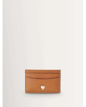 Aspinal of London Slim Credit Card Case Smooth Leather - Natural