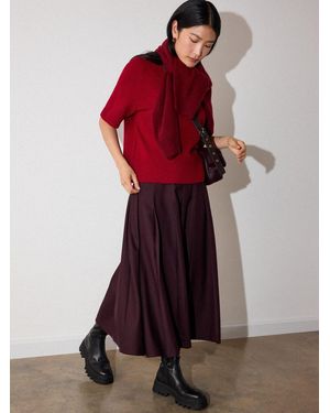Whistles Wool Knitted T-Shirt - Red