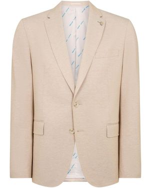 Remus Uomo Alto Tapered Fit Stretch Suit Jacket - Natural