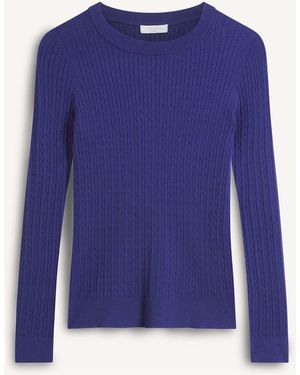 Hobbs Iris Cable Sweater - Blue