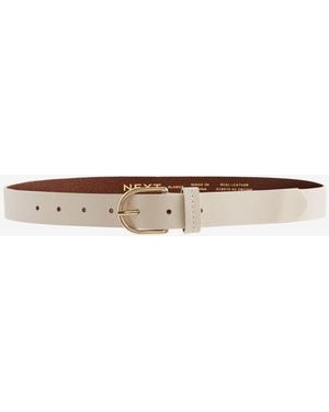 Next Regular Leather Belt - White