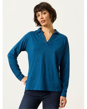 FatFace Fatface Paige Jersey Shirt - Blue