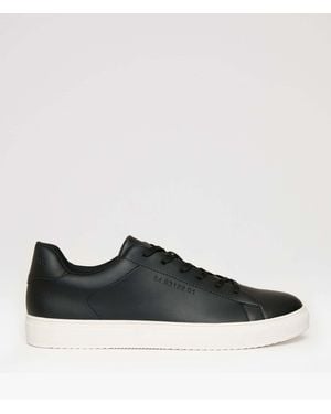 Threadbare Pu Court Turnschuhe - Schwarz