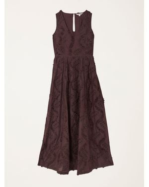 FatFace Fatface Zizzy Textured Maxi Dress - Purple