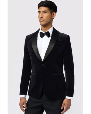 Ted Baker Velvet Jacket - Blue