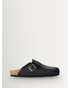 Birkenstock Boston Oil Leather Clogs - Black