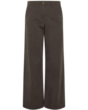 M Com Wide Leg Jeans - Brown