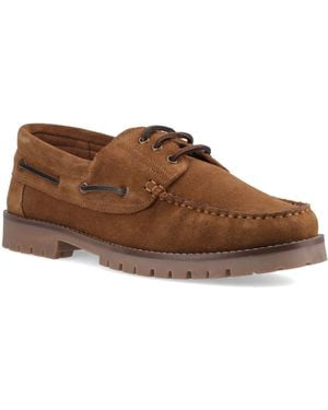Hush Puppies Harrison Boat Shoes - Brown