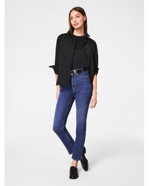 Spanx Redefine Firm Control Slim Straight Jeans - Blue