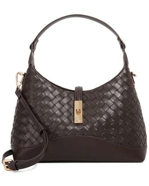 Dune Dorset Medium Turnlock Shoulder Bag - Black