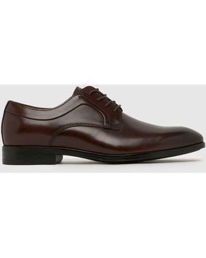 schuh Rail Leather Derby Shoes - Brown