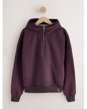 Next Plum Active Double Layer Hoodie - Purple