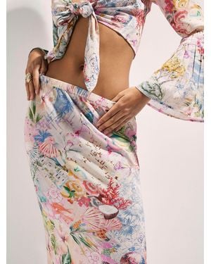 River Island Floral Maxi Beach Skirt - Pink