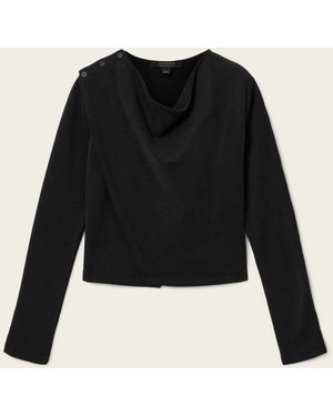 AllSaints Skyler Long Sleeve Top - Black