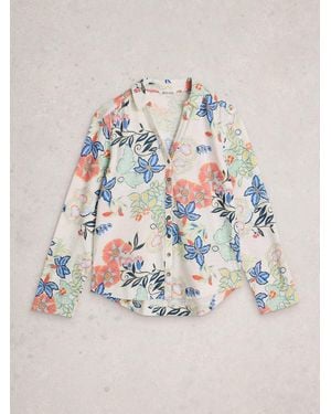 White Stuff Annie Jersey Shirt - White