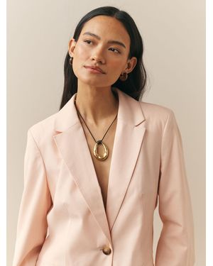 Nothing Ordinary Premium Single Breasted Tailored Blazer - Natural