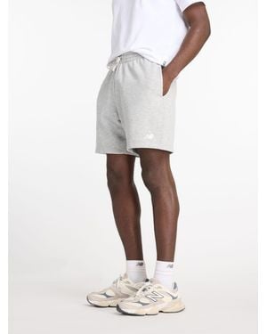 New Balance Essential French Terry 7Inch Shorts - White