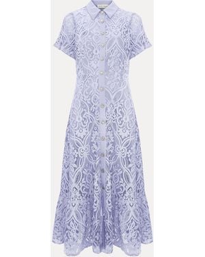 Phase Eight Carmine Lace Dress - Purple