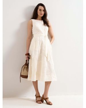Phase Eight Harley Cotton Midi Dress - Natural