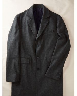 aubi Ramsden Wool Overcoat - Black