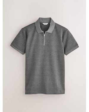 Next Heritage Regular Fit Polo Shirt - Gray