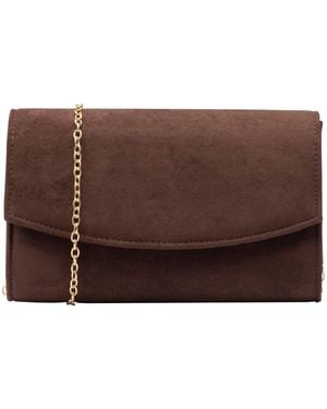 Ravel Imi Suede Clutch Bag - Brown