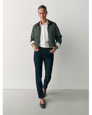 Next Mid Rise Super Soft Stretch Slim Jeans - Green