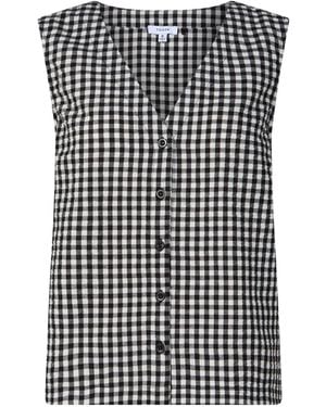 TOG24 Tog 24 Lila Short Sleeve Gingham Check Shirt - Schwarz