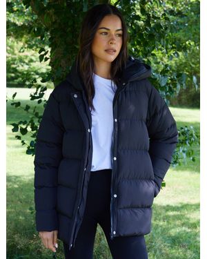 Threadbare Curve Puffer Jacket - Green