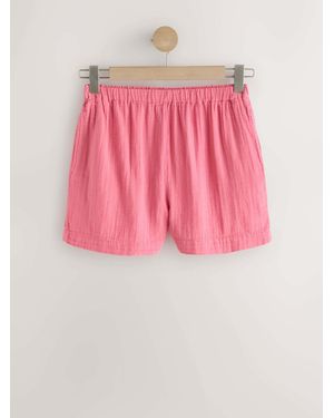 Next Cheesecloth Shorts - Pink