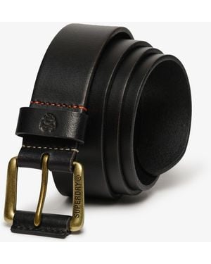 Superdry & Co Classic Leather Belt - Black