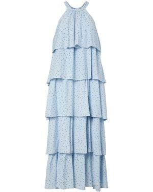 Y.A.S Y. A.S Y. A.S Tiered Midi Dress - Blue