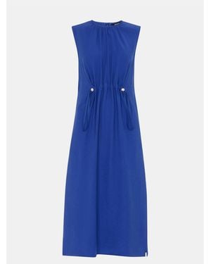 Whistles Sleeveless Midi Dress - Blue