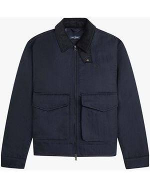 Fred Perry Nylon Caban Jacket - Blue