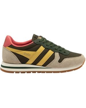 Gola Daytona Chute Lace-Up Trainers - Green