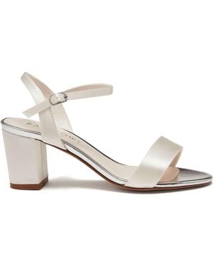 Rainbow Club Regular Fit Wedding Margot Satin Bridal Sandals - White