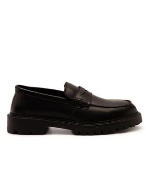 OFF THE HOOK Bowie Leather Elevated Loafers - Schwarz