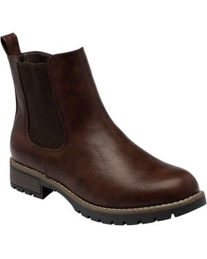 Lotus Ankle Boots - Brown
