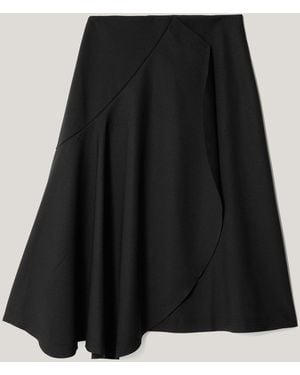Jigsaw Stretch Crepe Skirt - Black