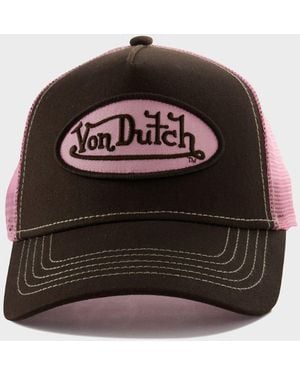 Von Dutch Staple Trucker Cap - Brown