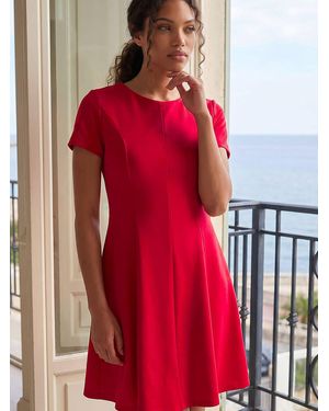 Roman Petite Ponte Dress - Red