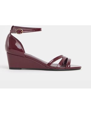 JD Williams Extra Wide Fit Wedge Two Part Heels - Pink