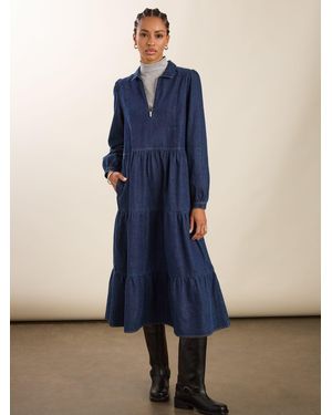 Baukjen Cody Denim Midi Dress - Blue