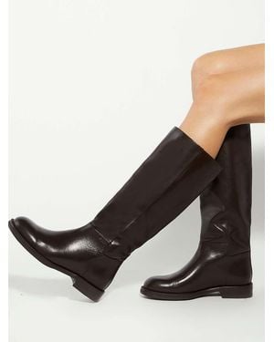 Dune Tova Knee High Boots - Black