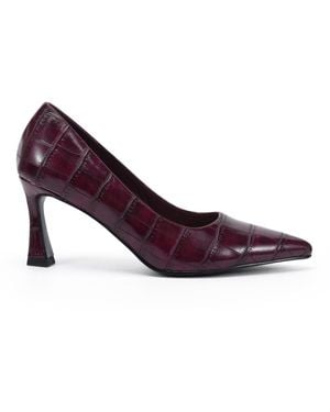 Novo Iona Halbschuhe Mit Mittelhohem Absatz Und Spitzer Zehenpartie - Lila