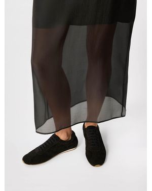 Whistles Suede Unlined Sneakers - Black
