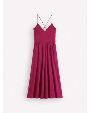 Boden Cross Back Jersey Dress - Pink