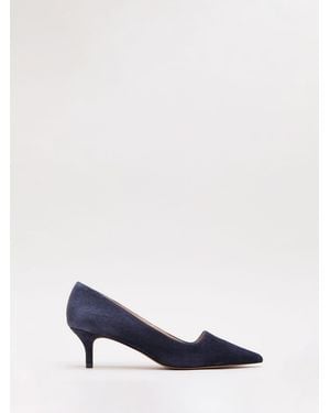 Phase Eight Suede Court Shoes - Blue
