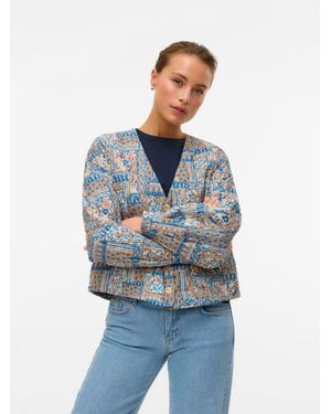 Vero Moda Paisley Quilted Jacket - Blue