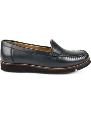 Pavers Casual Leather Moccasins - Gray